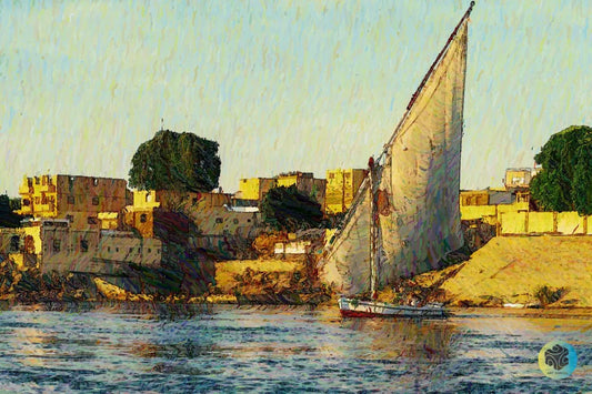 A Felucca On The Nile River