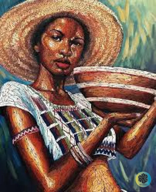 Girl With Straw Hat