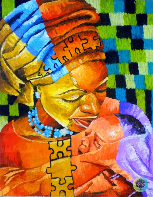 Joy Of Motherhood Art On Canvas